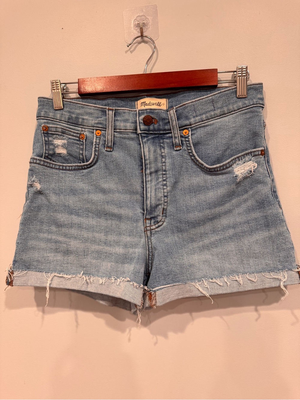 Madewell High Rise Denim Shorts 28